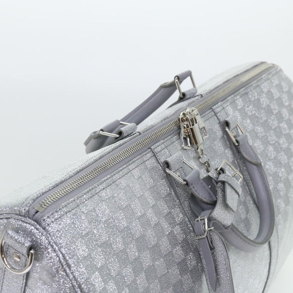 LOUIS VUITTON Damier Glitter Keepall Bandouliere 50 Bag N58041 LV Auth 52528SV
