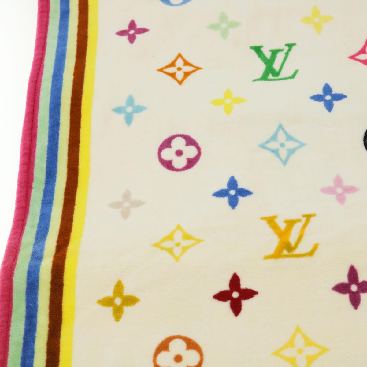 LOUIS VUITTON Monogram Multicolor Towel EDITION LIMITED 174 Cotton Auth 52532A