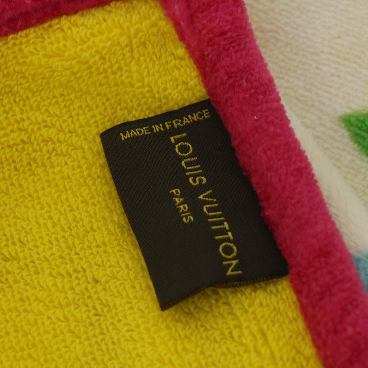 LOUIS VUITTON Monogram Multicolor Towel EDITION LIMITED 174 Cotton Auth 52532A