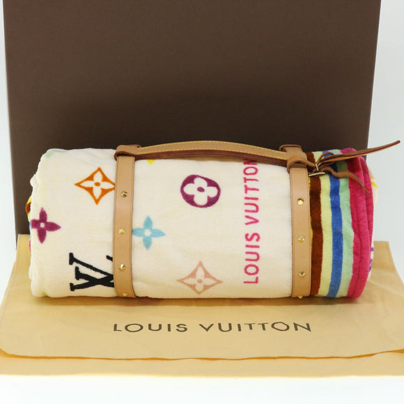 LOUIS VUITTON Monogram Multicolor Towel EDITION LIMITED 174 Cotton Auth 52532S