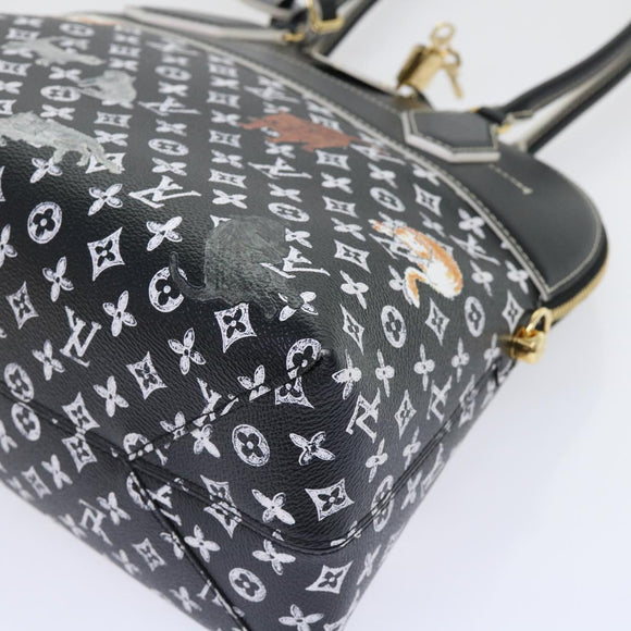 LOUIS VUITTON Catgram Alma Souple Hand Bag 2way Black M44403 LV Auth 52542S