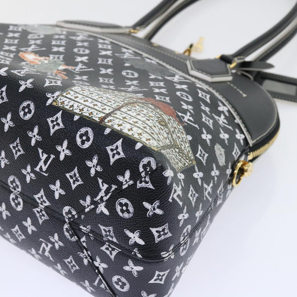 LOUIS VUITTON Catgram Alma Souple Hand Bag 2way Black M44403 LV Auth 52542SM