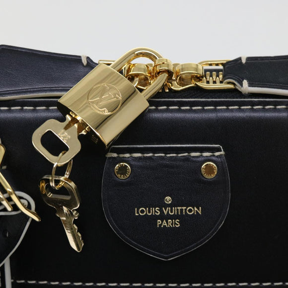 LOUIS VUITTON Catgram Alma Souple Hand Bag 2way Black M44403 LV Auth 52542S