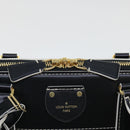 LOUIS VUITTON Catgram Alma Souple Hand Bag 2way Black M44403 LV Auth 52542SM-9