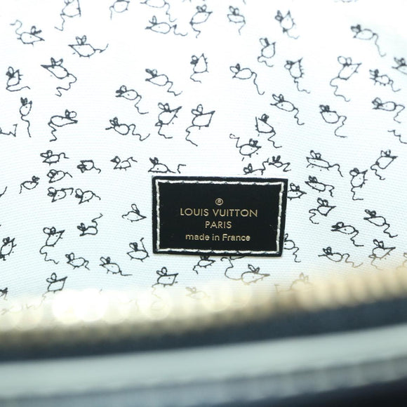 LOUIS VUITTON Catgram Alma Souple Hand Bag 2way Black M44403 LV Auth 52542SM