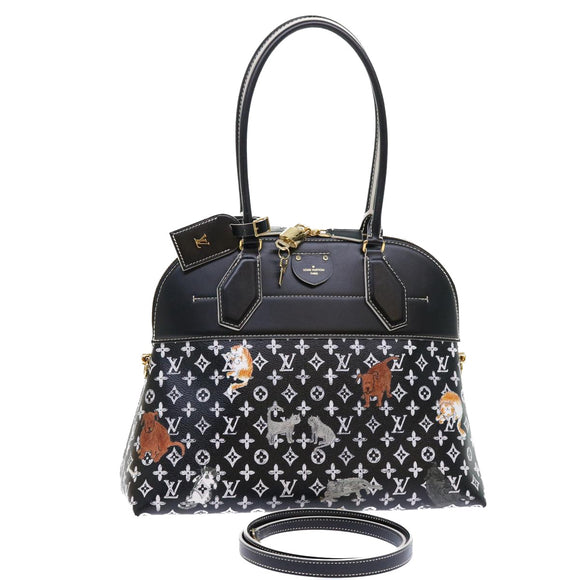 LOUIS VUITTON Catgram Alma Souple Hand Bag 2way Black M44403 LV Auth 52542SM