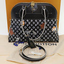 LOUIS VUITTON Catgram Alma Souple Hand Bag 2way Black M44403 LV Auth 52542S-12