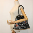 LOUIS VUITTON Catgram Alma Souple Hand Bag 2way Black M44403 LV Auth 52542SM-29