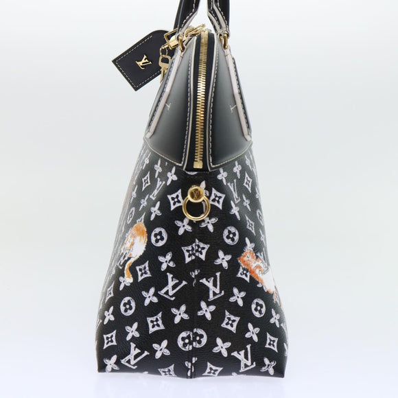 LOUIS VUITTON Catgram Alma Souple Hand Bag 2way Black M44403 LV Auth 52542S