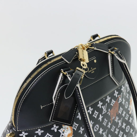 LOUIS VUITTON Catgram Alma Souple Hand Bag 2way Black M44403 LV Auth 52542SM