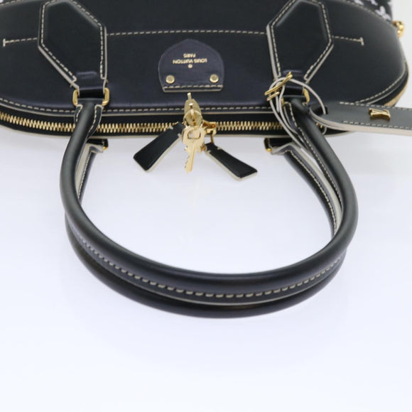 LOUIS VUITTON Catgram Alma Souple Hand Bag 2way Black M44403 LV Auth 52542S