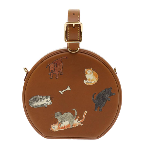 LOUIS VUITTON Catgram Petite Boite Chapeau Shoulder Bag Brown M52972 Auth 52543SM