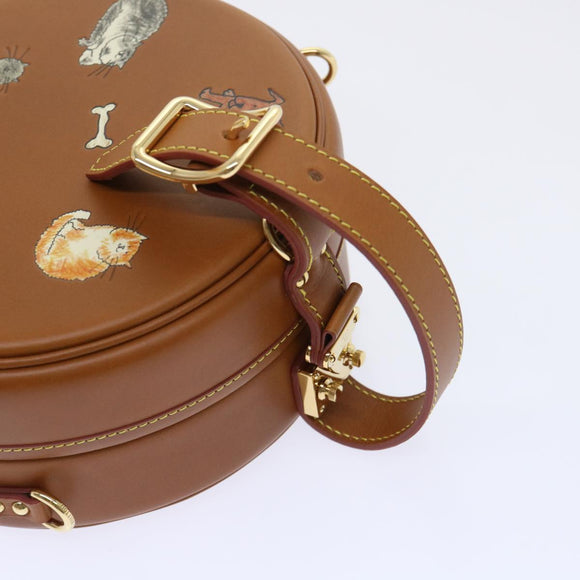 LOUIS VUITTON Catgram Petite Boite Chapeau Shoulder Bag Brown M52972 Auth 52543SM