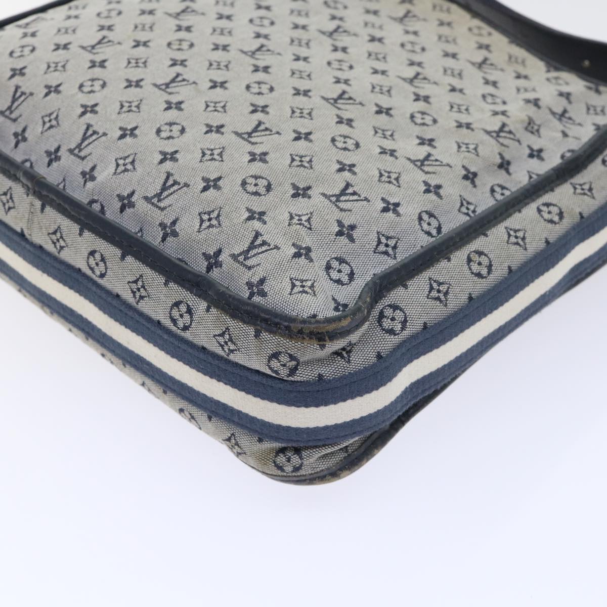 LOUIS VUITTON Monogram Mini Buzas Marie Kate Shoulder Bag Blue M92320 Auth 52594