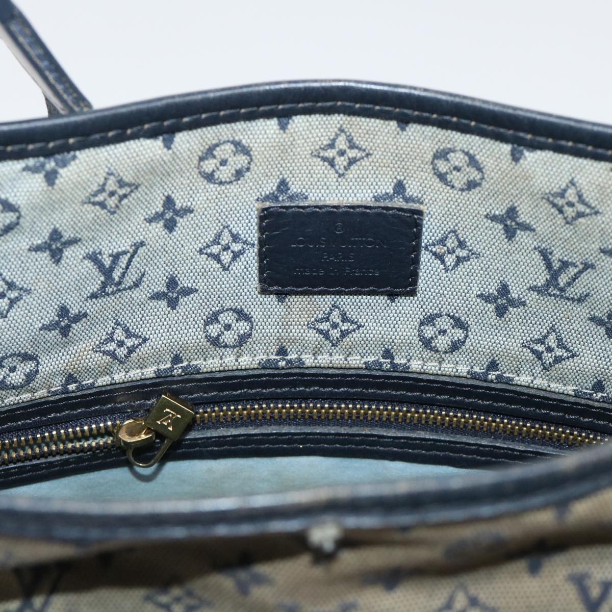 LOUIS VUITTON Monogram Mini Buzas Marie Kate Shoulder Bag Blue M92320 Auth 52594