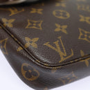LOUIS VUITTON Monogram Pochette Accessoires Pouch M51980 LV Auth 52602-5