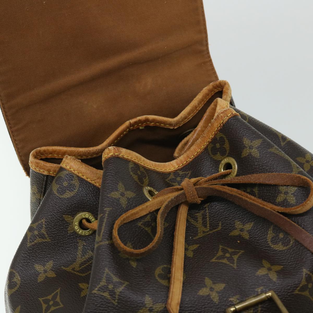 LOUIS VUITTON Monogram Montsouris GM Backpack M51135 LV Auth 52720