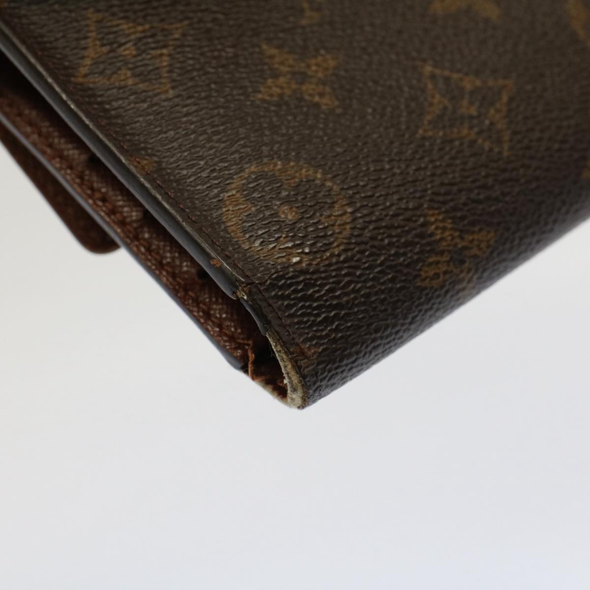 LOUIS VUITTON Monogram Portefeuille International Long Wallet M61217 Auth 52793