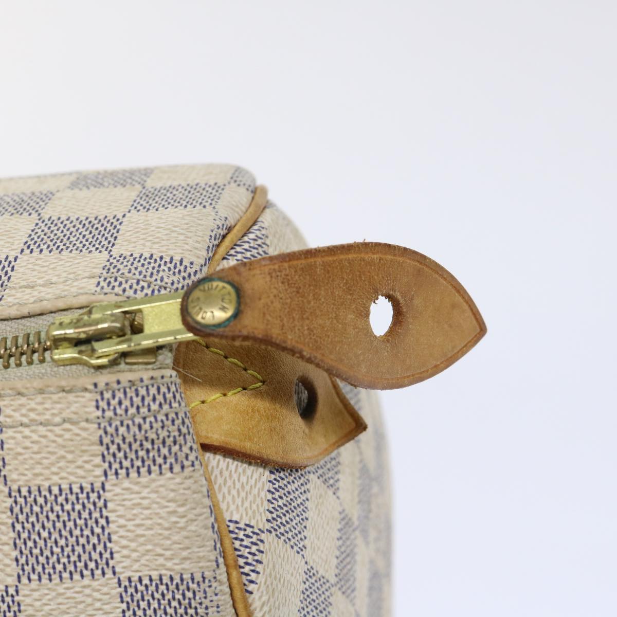 LOUIS VUITTON Damier Azur Speedy 25 Hand Bag N41534 LV Auth 52945