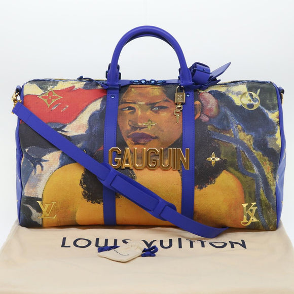 LOUIS VUITTON Masters Collection Keepall Bandouliere 50 Bag Gauguin Auth 52948SM