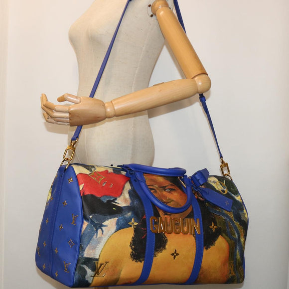 LOUIS VUITTON Masters Collection Keepall Bandouliere 50 Bag Gauguin Auth 52948SM