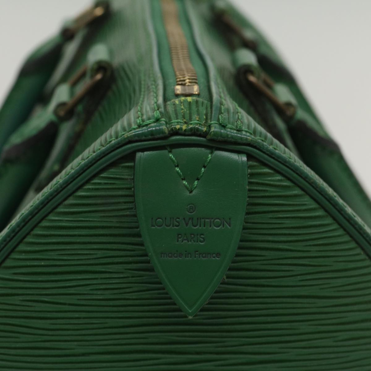 LOUIS VUITTON Epi Speedy 25 Hand Bag Borneo Green M43014 LV Auth 52986