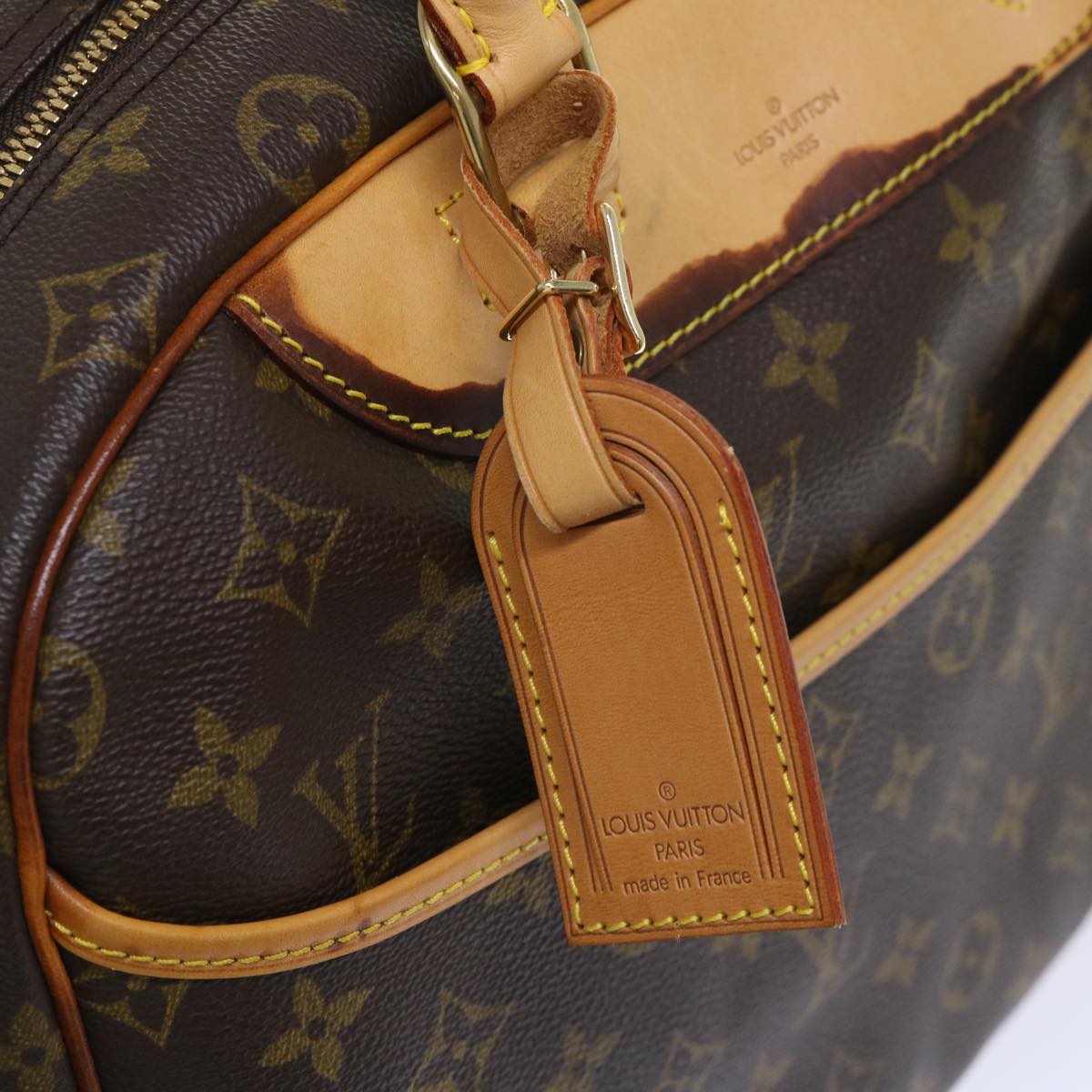 LOUIS VUITTON Monogram Deauville Hand Bag M47270 LV Auth 52988