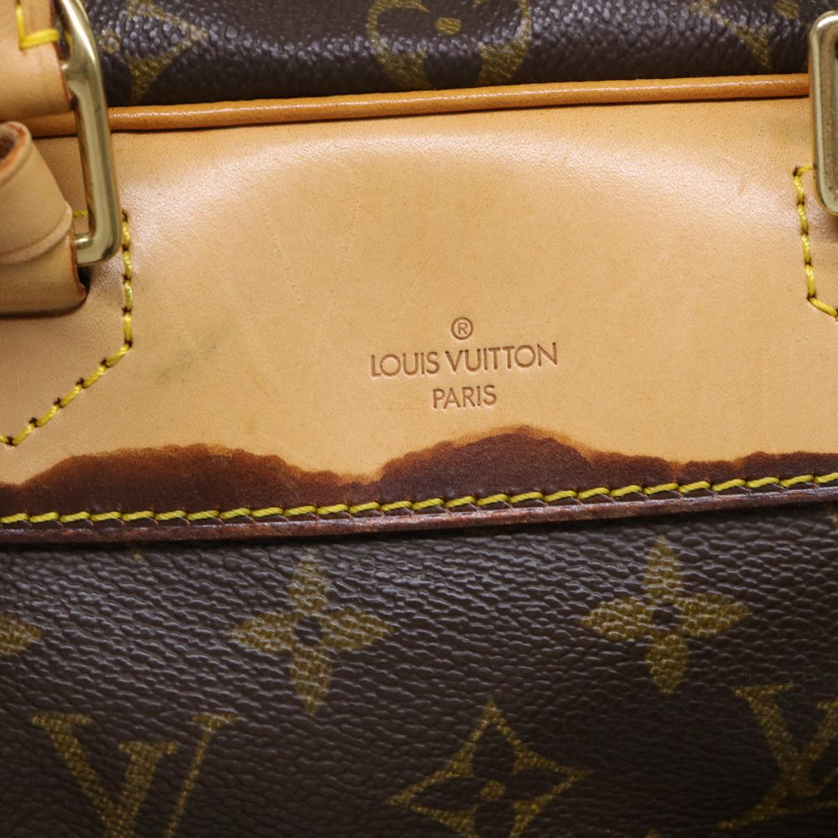 LOUIS VUITTON Monogram Deauville Hand Bag M47270 LV Auth 52988