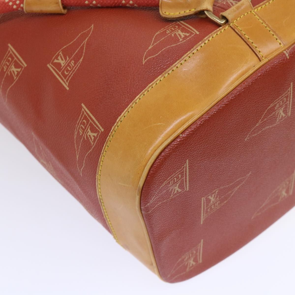 LOUIS VUITTON LV CUP Saint Tropez Shoulder Bag Red M80026 LV Auth 53000