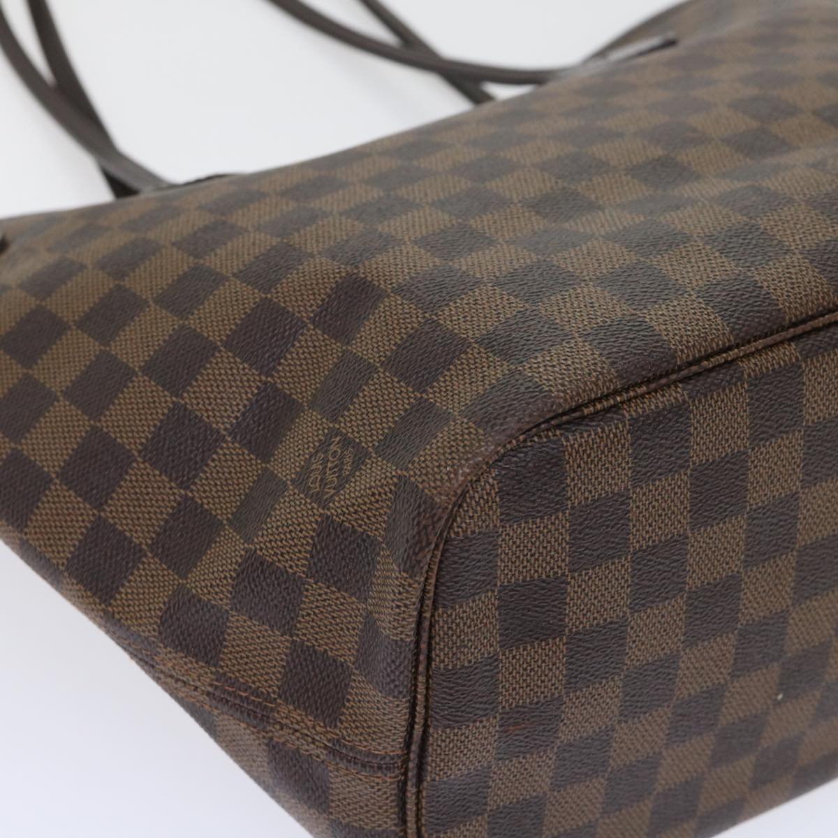 LOUIS VUITTON Damier Ebene Neverfull MM Tote Bag N51105 LV Auth 53002