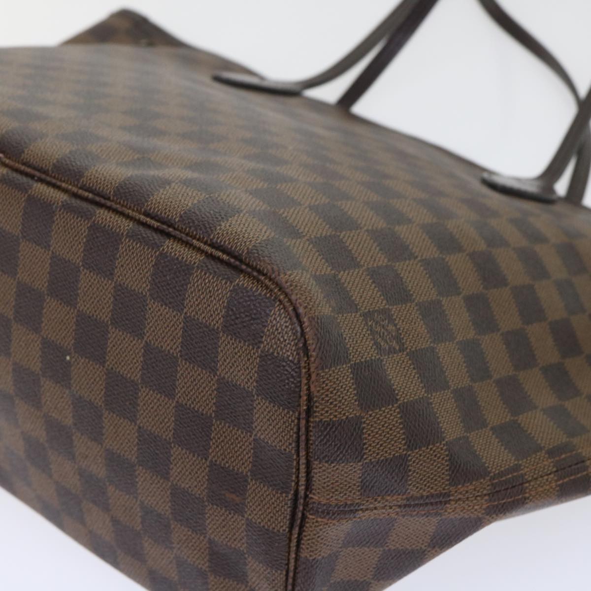 LOUIS VUITTON Damier Ebene Neverfull MM Tote Bag N51105 LV Auth 53002