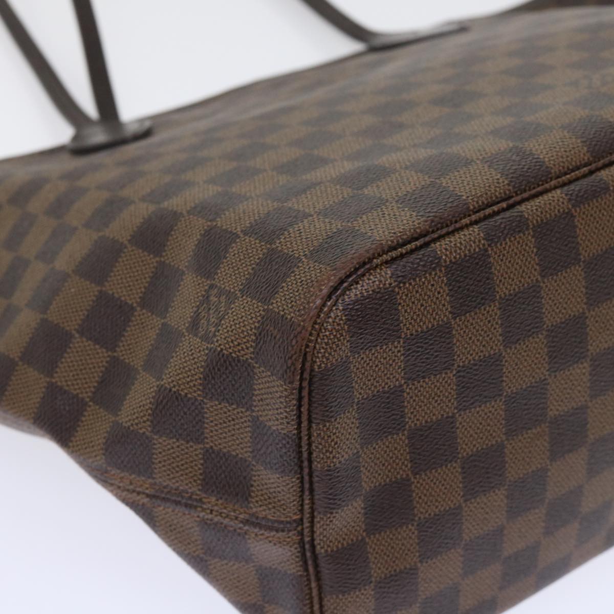 LOUIS VUITTON Damier Ebene Neverfull MM Tote Bag N51105 LV Auth 53002