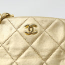 CHANEL Matelasse Chain Shoulder Bag Leather Gold CC Auth 53015AM-19