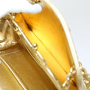 CHANEL Matelasse Chain Shoulder Bag Leather Gold CC Auth 53015AM-22