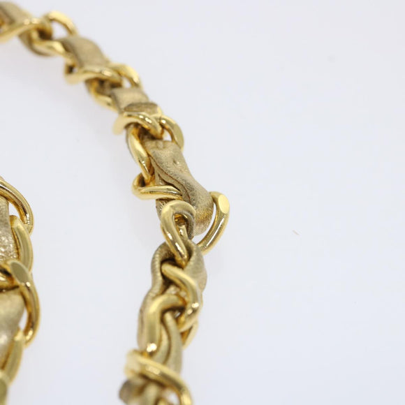 CHANEL Matelasse Chain Shoulder Bag Leather Gold CC Auth 53015SAM