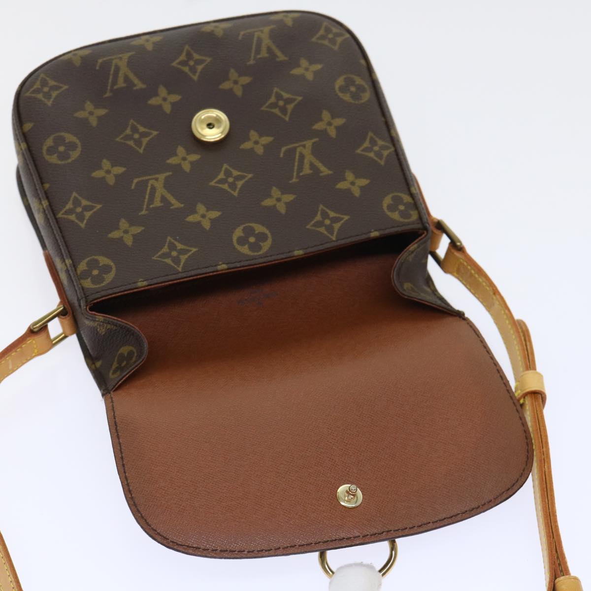 LOUIS VUITTON Monogram Saint Cloud MM Shoulder Bag M51243 LV Auth 53056