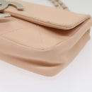 CHANEL Matelasse Chain Shoulder Bag Leather Pink CC Auth 53097V-9
