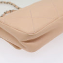 CHANEL Matelasse Chain Shoulder Bag Leather Pink CC Auth 53097V-16