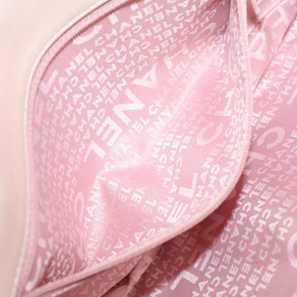 CHANEL Matelasse Chain Shoulder Bag Leather Pink CC Auth 53097V