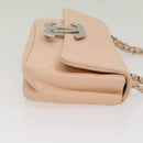 CHANEL Matelasse Chain Shoulder Bag Leather Pink CC Auth 53097V-3
