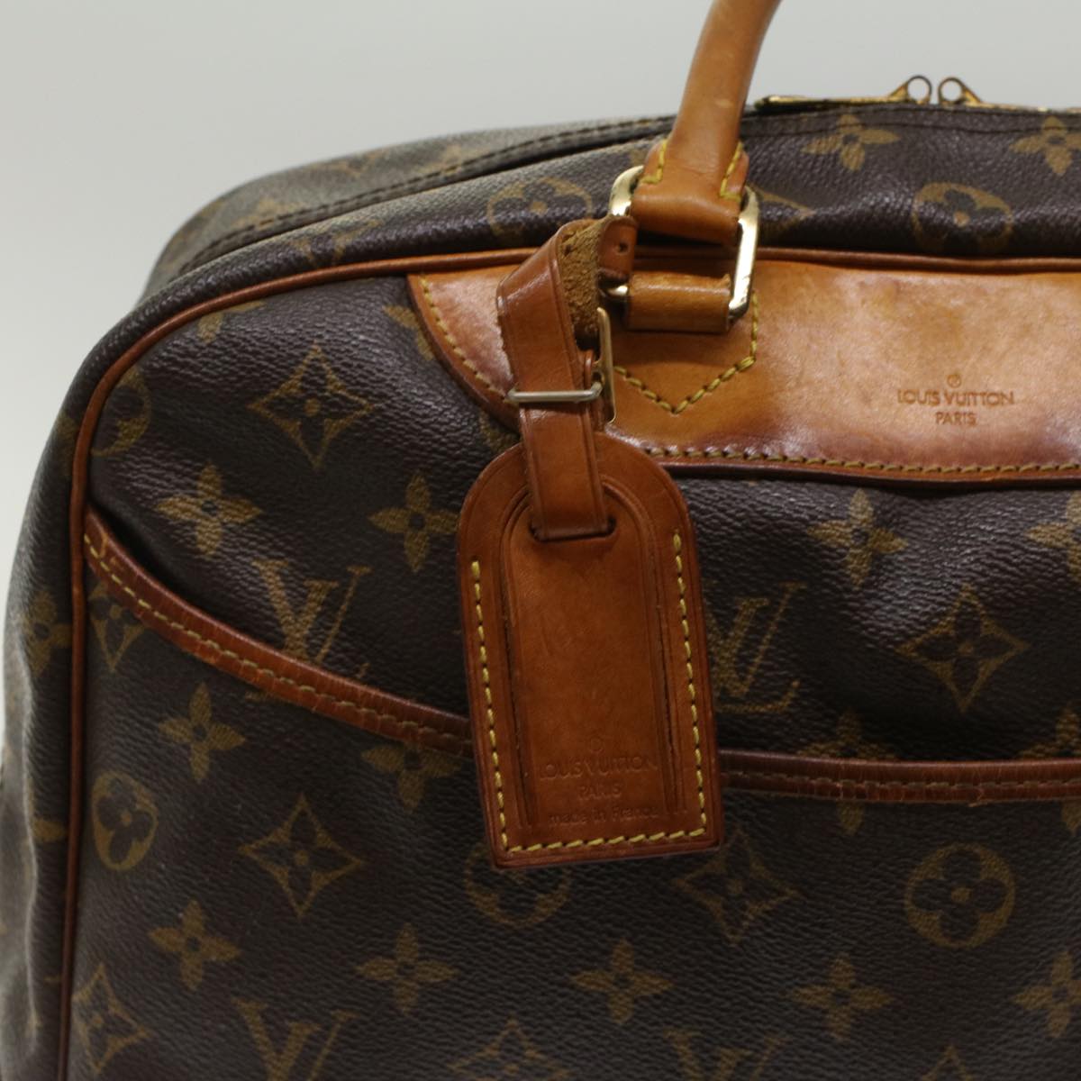 LOUIS VUITTON Monogram Deauville Hand Bag M47270 LV Auth 53189