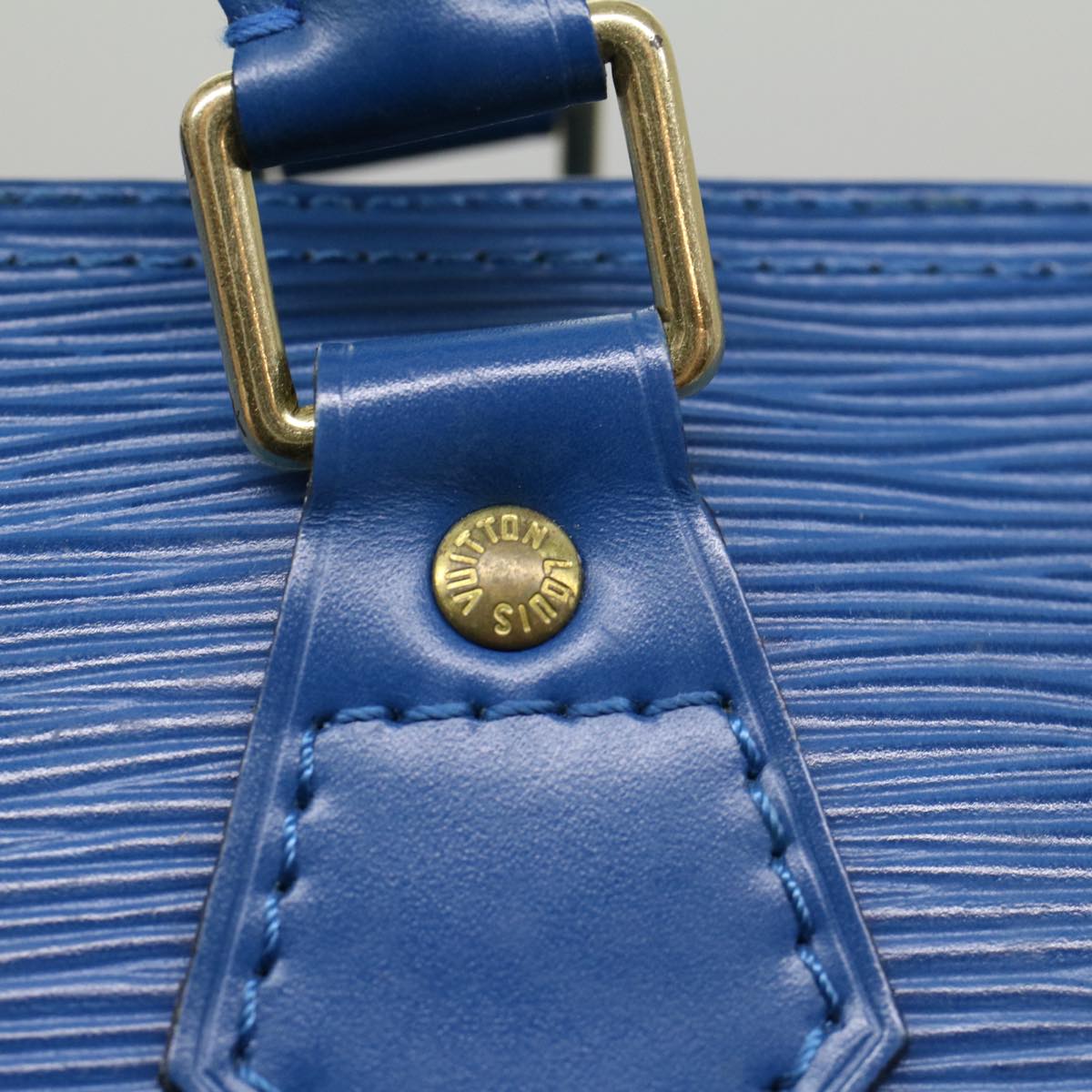 LOUIS VUITTON Epi Speedy 30 Hand Bag Toledo Blue M43005 LV Auth 53230