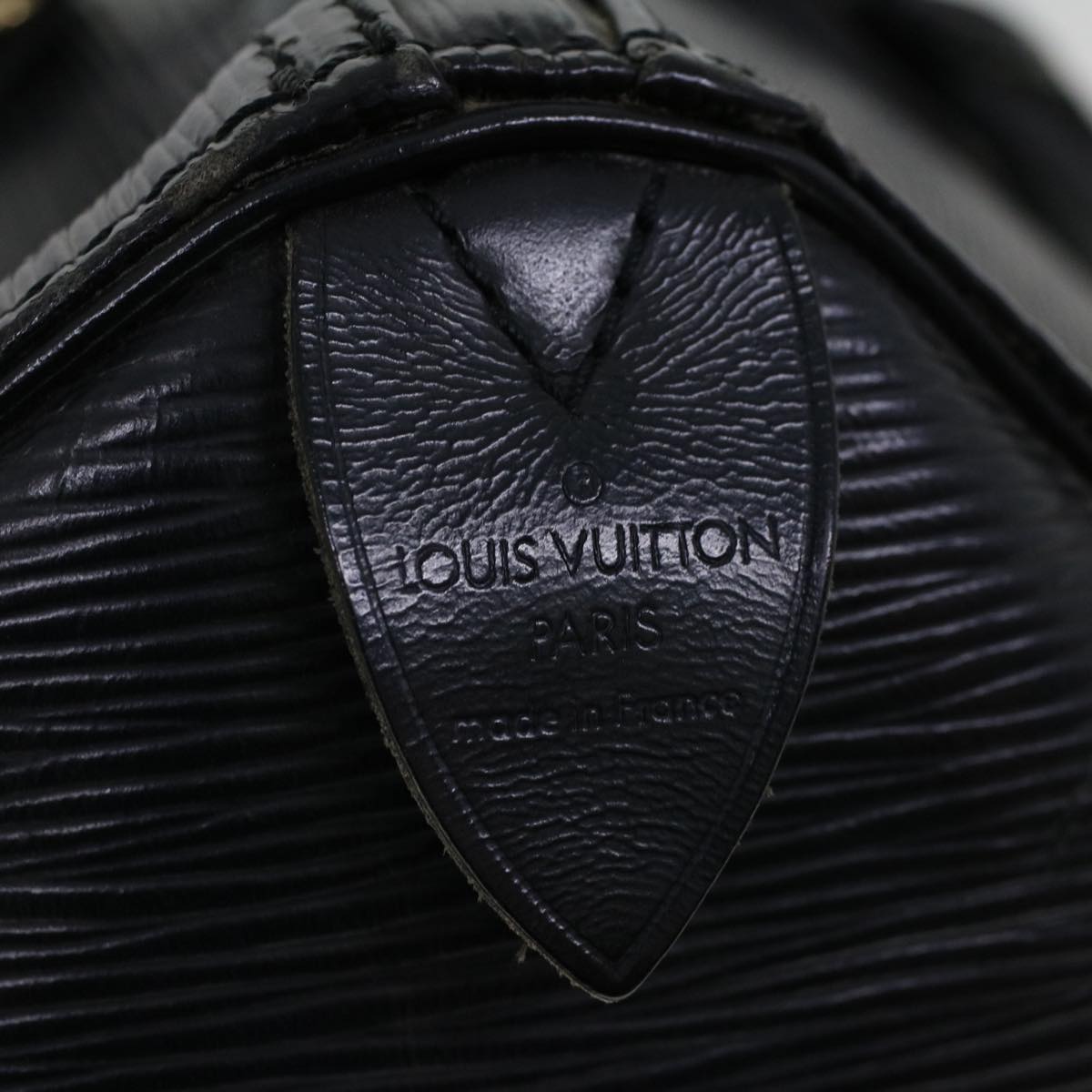 LOUIS VUITTON Epi Speedy 30 Hand Bag Noir Black M43002 LV Auth 53232