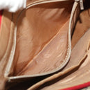 Burberrys Nova Check Hand Bag Canvas Beige Red Auth 53246-22