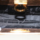 Salvatore Ferragamo Gancini Chain Shoulder Bag Leather Gold Auth 53278-10