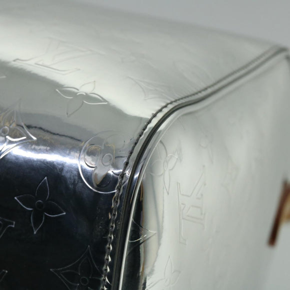 LOUIS VUITTON Mirror Keepall Bandouliere 50 Bag Silver M45886 LV Auth 53414S