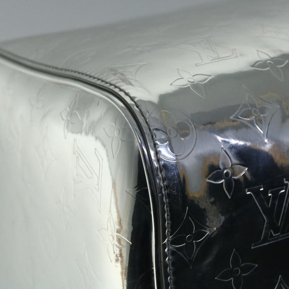 LOUIS VUITTON Mirror Keepall Bandouliere 50 Bag Silver M45886 LV Auth 53414S