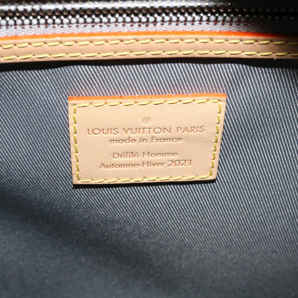 LOUIS VUITTON Mirror Keepall Bandouliere 50 Bag Silver M45886 LV Auth 53414S