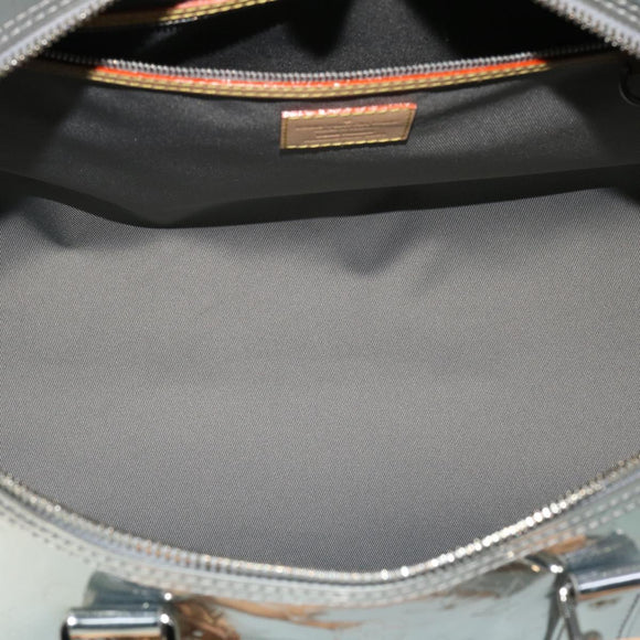 LOUIS VUITTON Mirror Keepall Bandouliere 50 Bag Silver M45886 LV Auth 53414S