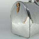 LOUIS VUITTON Mirror Keepall Bandouliere 50 Bag Silver M45886 LV Auth 53414S-3